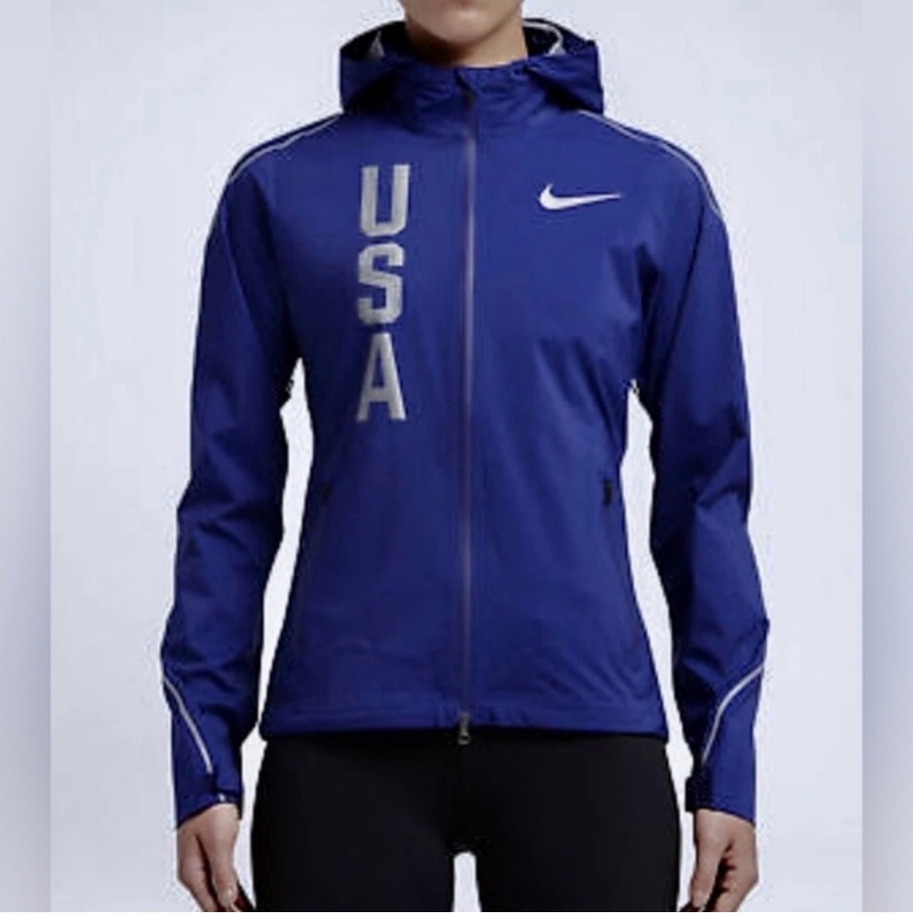 Nike Team USA Olympic HyperShield Lightweight Full Zip Running (Size: Medium)